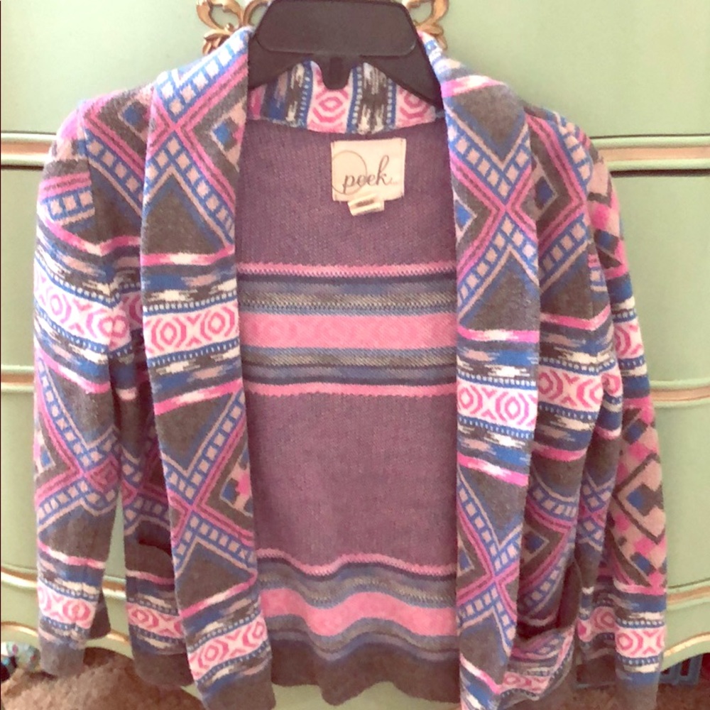 Peek Shawl Collar Cartigan